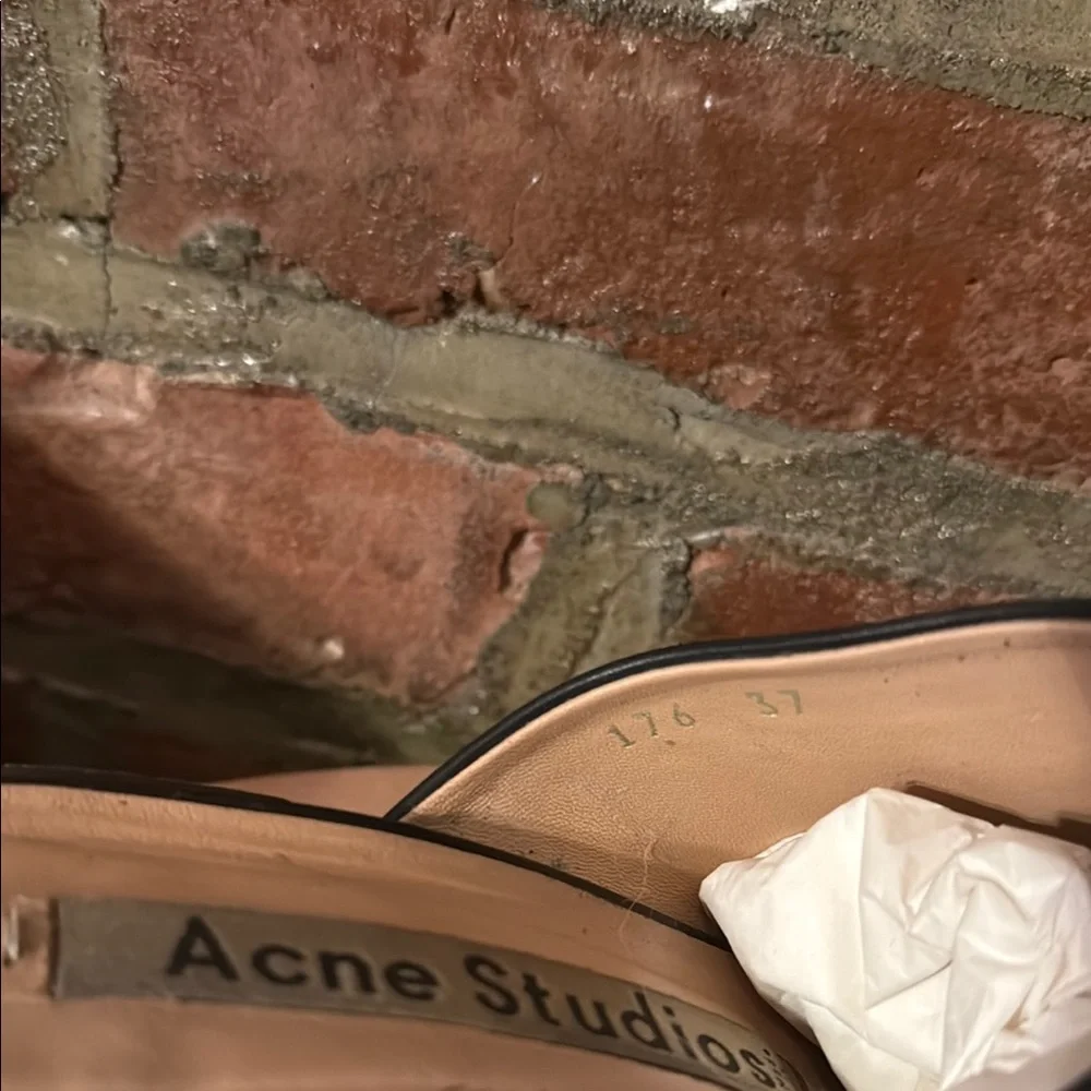 ❤️ ACNE Studios La Garçonne Black Leather Mules Sihl - Picture 7 of 8